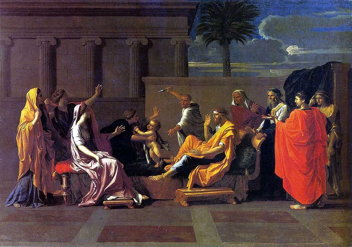 Mosè che calpesta la corona del faraone